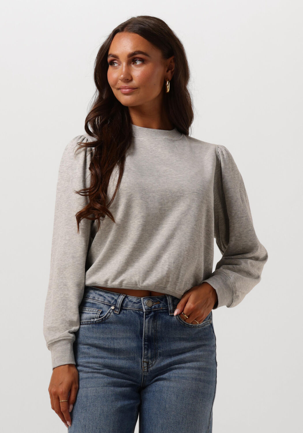 Grijze DRYKORN Sweater SMELI Omoda