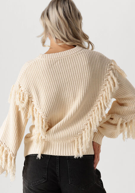 CATWALK JUNKIE Pull RELAXED FRINGED KNIT Écru - large