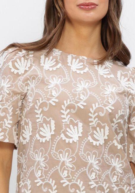 Beige OBJECT Top OBJMYA 2/4 RE TOP - large