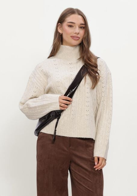 NEO NOIR Pull ANDA CABLE KNIT BLOUSE Cr&egrave;me - large