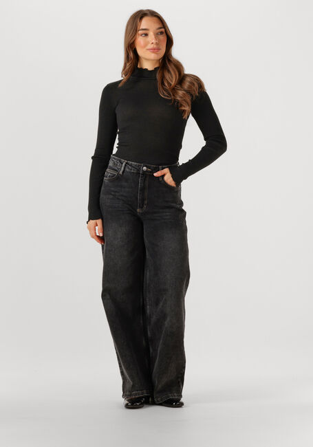 Zwarte ROSEMUNDE Top BOSTON TURTLENECK W/ LUREX - large