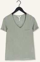 OBJECT T-shirt OBJETESSI SLUB S/S V-NECK NOOS en vert OBJECT T-shirt OBJETESSI SLUB S/S V-NECK NOOS en vert - medium