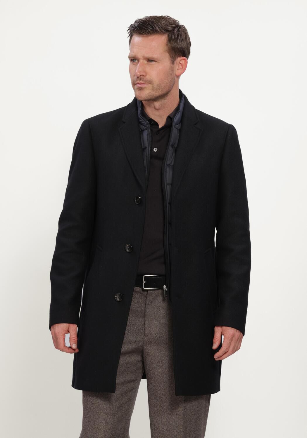 STEFANO LAURAN Manteau SL-CASPER en noir - large