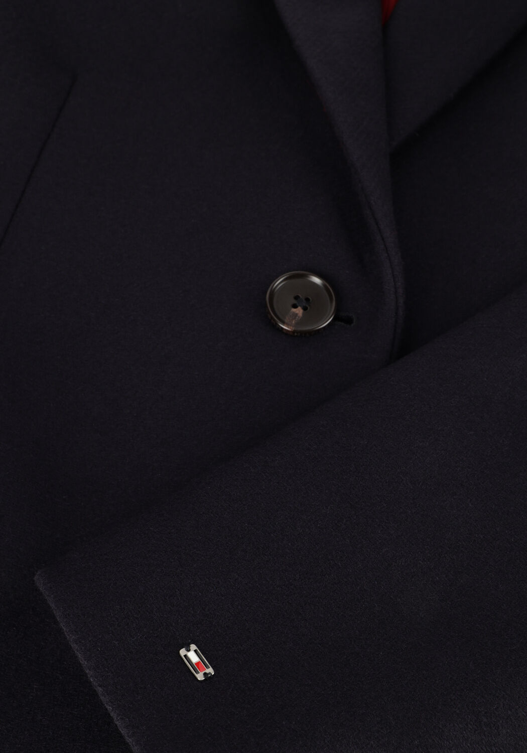 TOMMY HILFIGER Manteau WOOL BLEND CLASSIC COAT Bleu fonc&eacute; - large