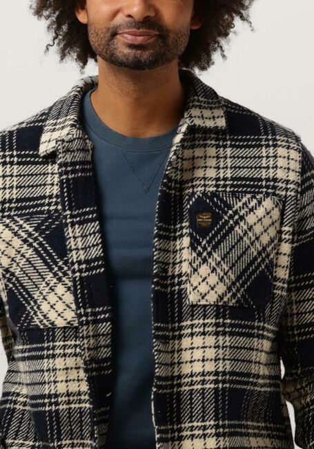 Donkerblauwe PME LEGEND Overshirt LONG SLEEVE SHIRT CTN TWILL WEAVE - large