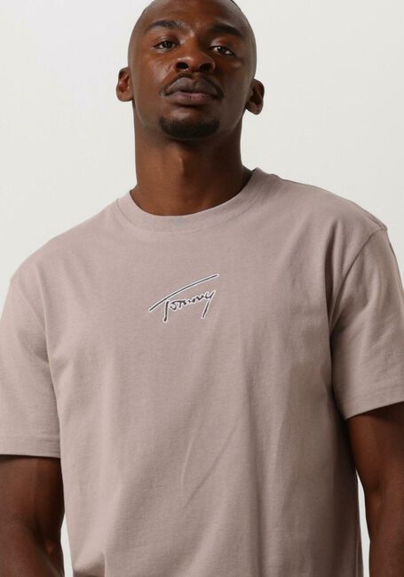 Beige TOMMY JEANS T-shirt TJM CLSC SIGNATURE TEE - large