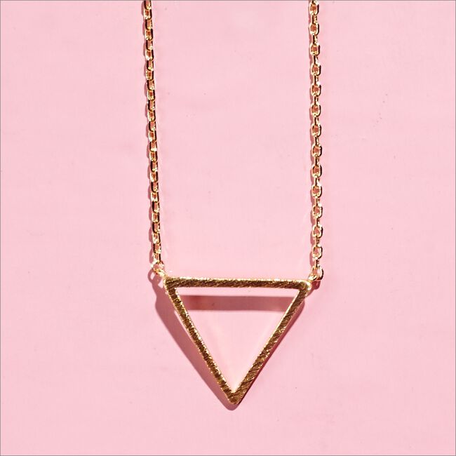 ALLTHELUCKINTHEWORLD Collier ELEMENTS NECKLACE TRIANGLE en or - large