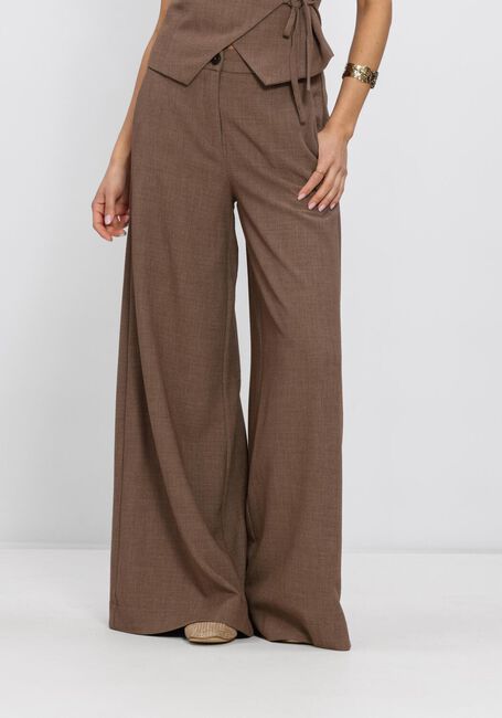 MSCH COPENHAGEN Pantalon large MSCHDARINA PANTS en marron - large