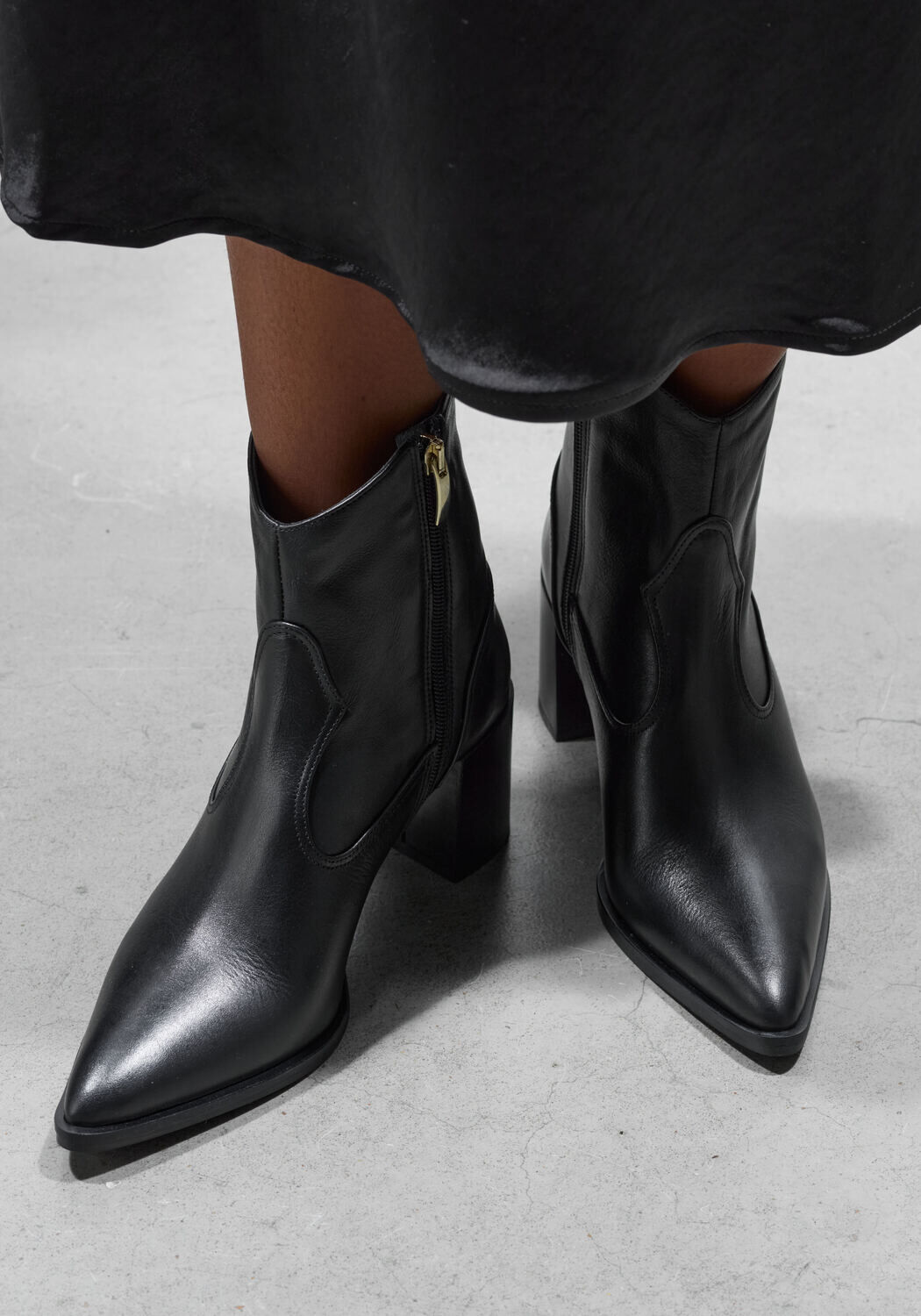 Zwarte LINA LOCCHI Enkellaarsjes 30731 - large