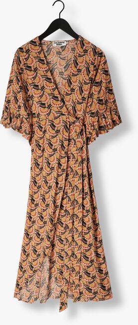 COLOURFUL REBEL Robe maxi ALICE GRAPHIC FAN MAXI WRAP DRESS en rose - large