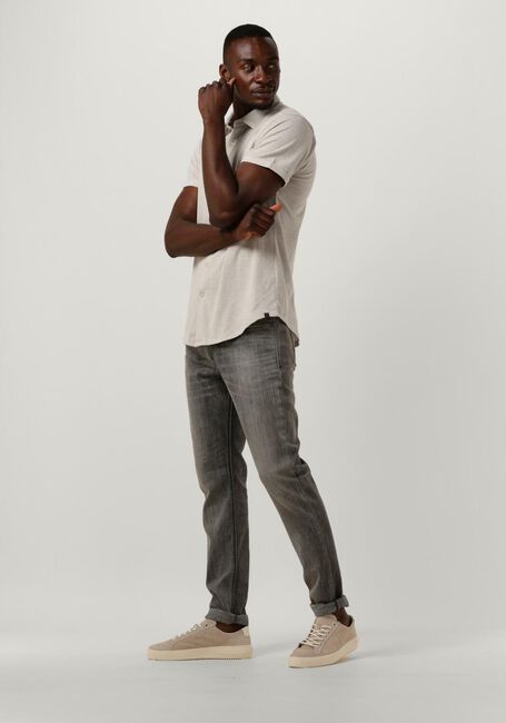 DSTREZZED Chemise décontracté KIRK SHIRT MELANGE PIQUE SS en blanc - large