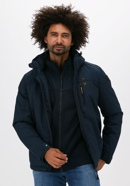 PME LEGEND Veste matelassé SEMI LONG JACKET STRATOR MELAN en bleu - large