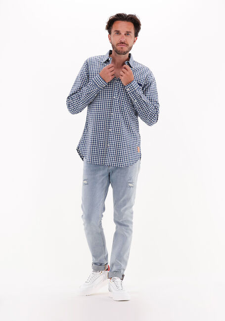 SCOTCH & SODA Chemise décontracté INDIGO YARN-DYED CHECKED SHIRT en bleu - large
