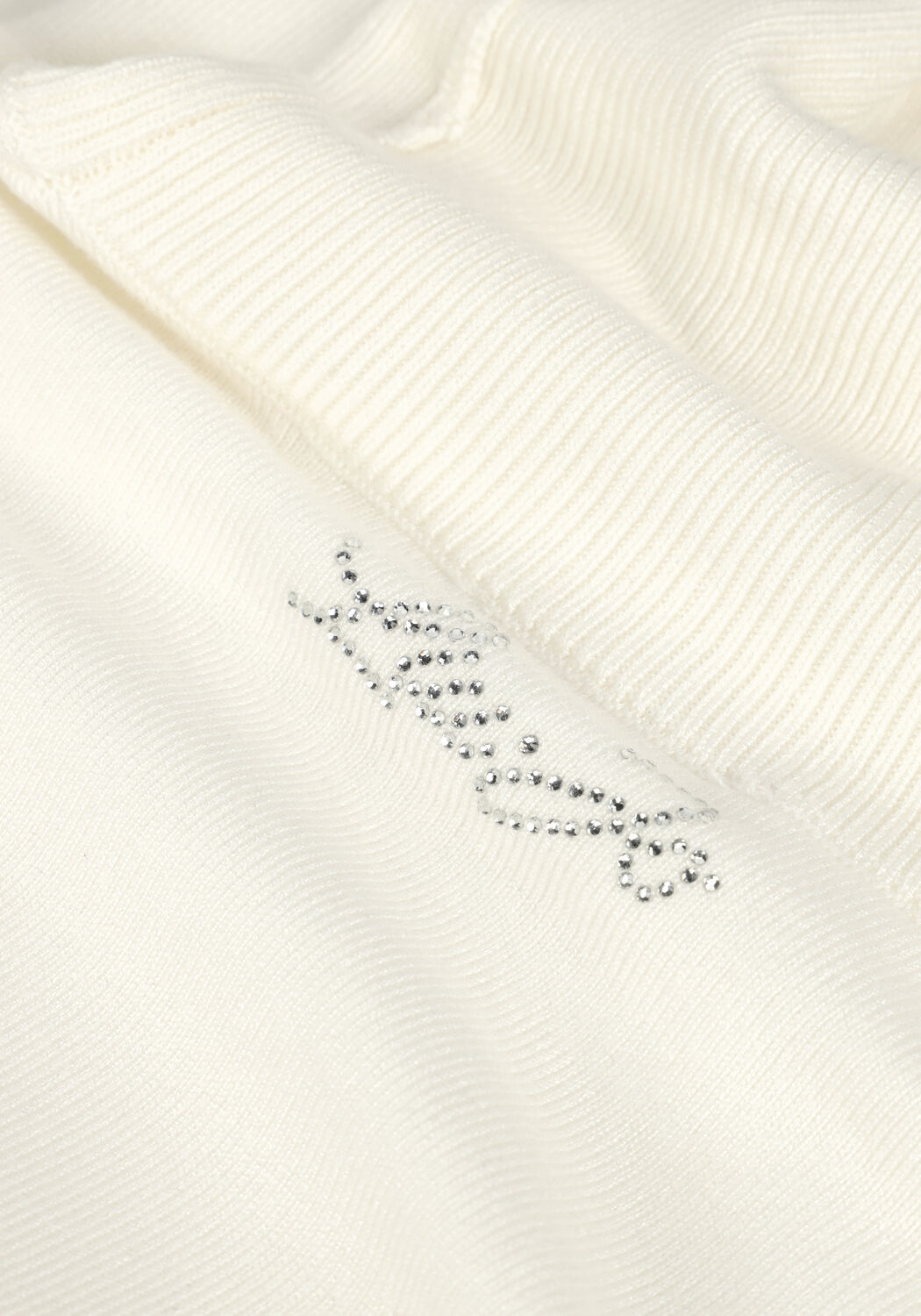 LIU JO Col roul&eacute; ECS MAGLIA CIUSA M/C GLAM en blanc - large