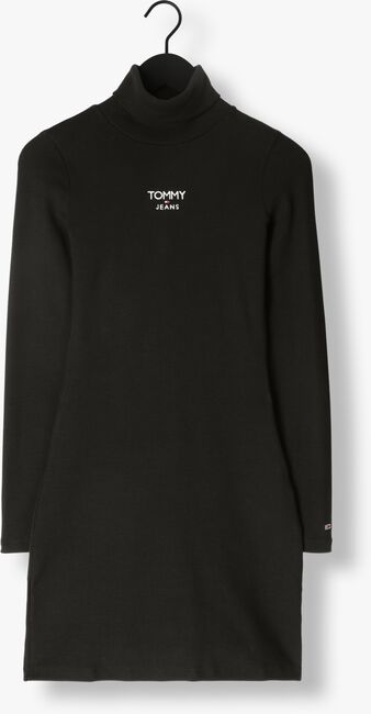 TOMMY JEANS Mini robe TWJ TURTLENECK ESS LOGO DRESS en noir - large