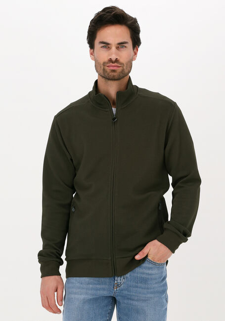 CRUYFF Gilet SANTIAGO TRACK TOP - TEXTURED POL en vert - large