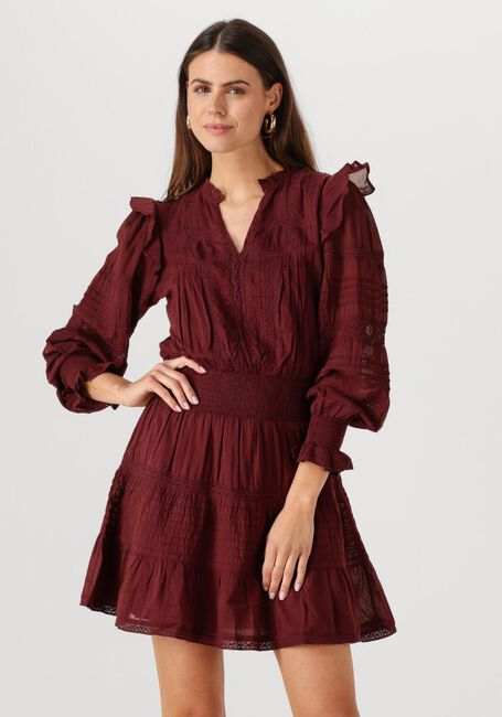 NEO NOIR Mini robe ARAN S VOILE DRESS Bordeaux - large