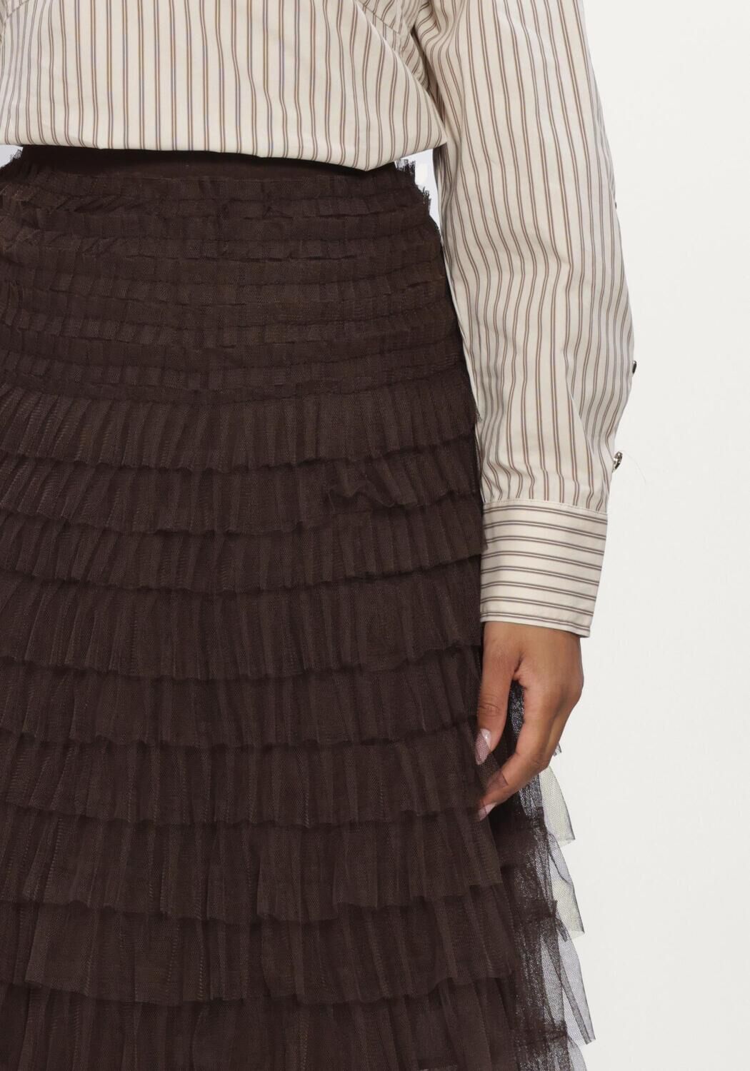 CO'COUTURE Jupe maxi 34238 JADECC SKIRT en marron - large