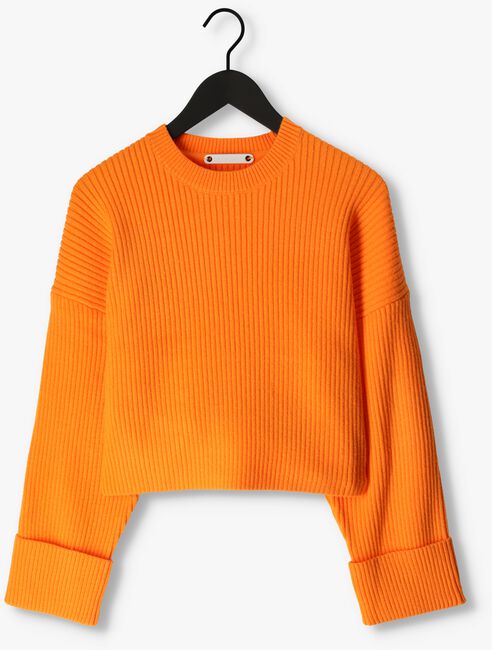 CO'COUTURE Pull ROW BOX KNIT O-KNIT en orange - large