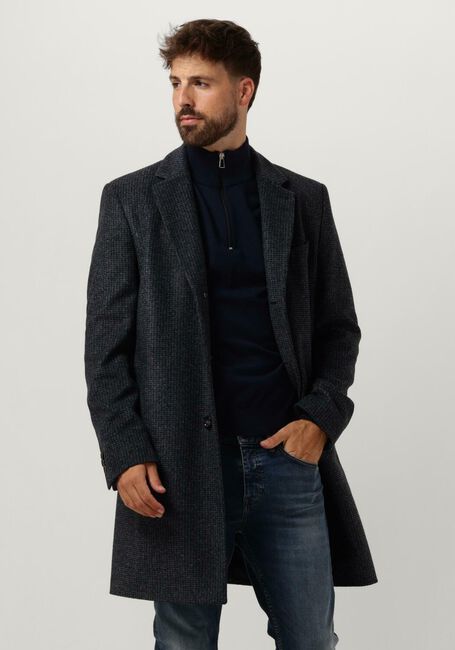 Donkerblauwe BOSS BLACK Gewatteerde jas H-HYDE-J-234 - large