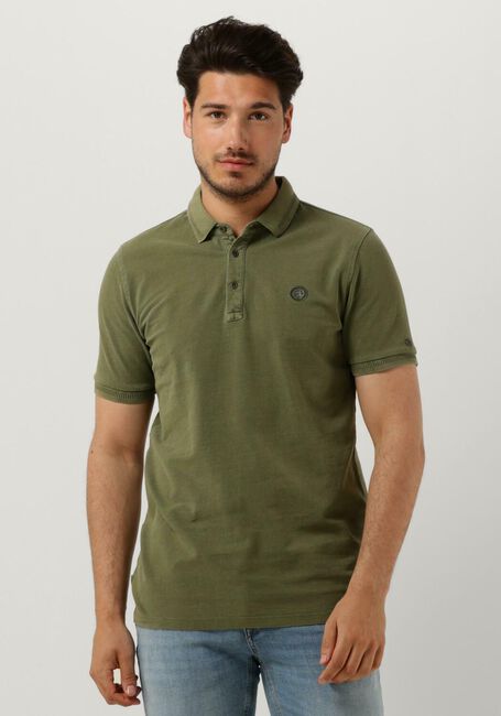 CAST IRON Polo SHORT SLEEVE POLO COTTON GD PIQUE en vert - large