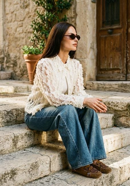 Blauwe Y.A.S. Wide jeans YASUVA HW WIDE JEANS - large