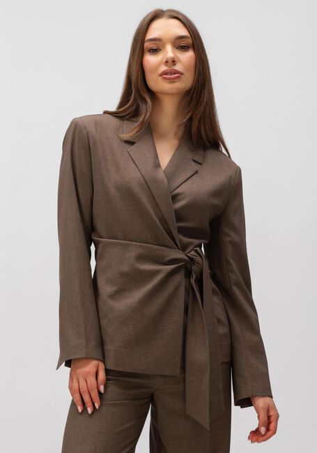 SECOND FEMALE DAKOTA WRAP BLAZER Blazers en marron - large