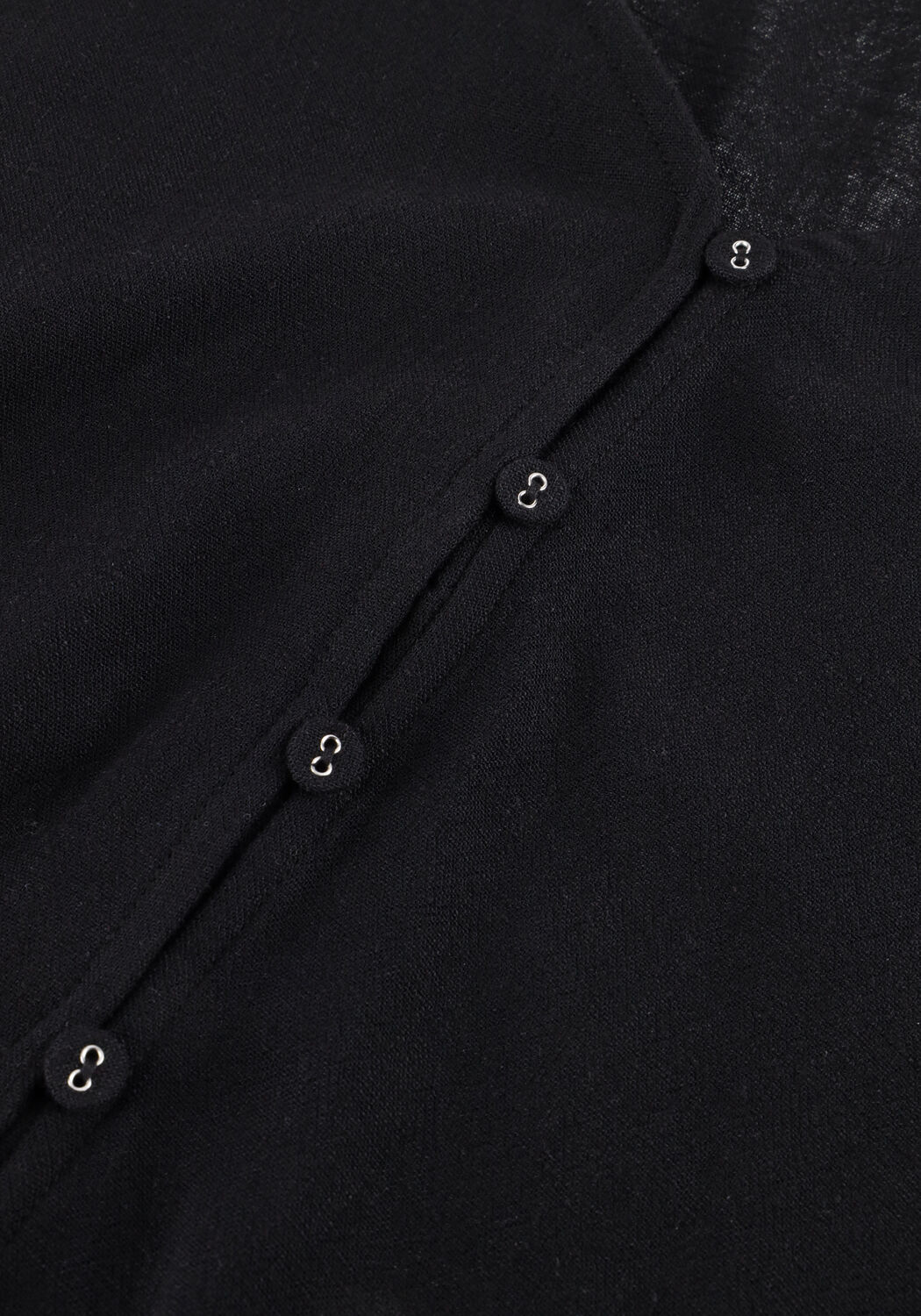 Zwarte OBJECT Vest OBJSANNE 2/4 LO V-NECK TOP - large