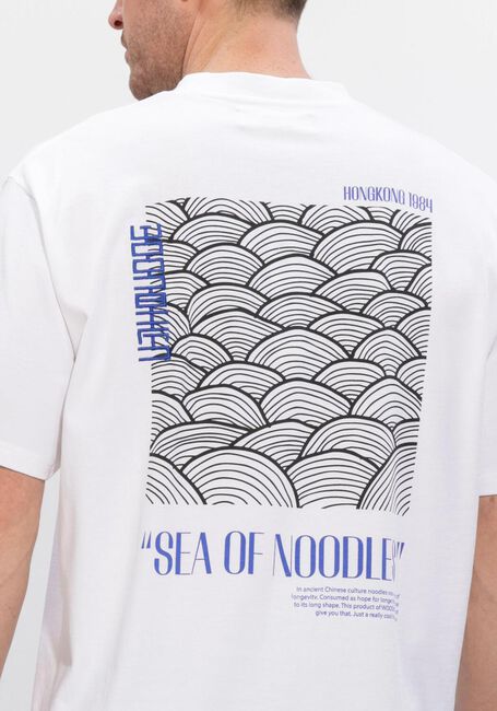 Witte WOODBIRD T-shirt WBBAINE SEA TEE - large