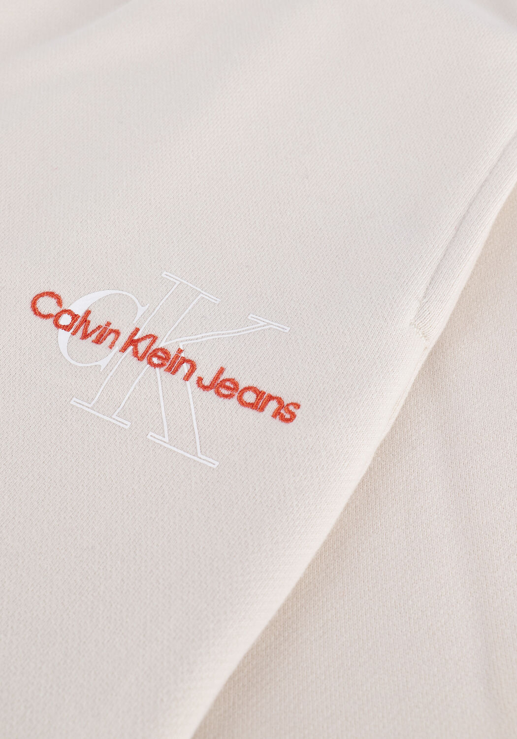 CALVIN KLEIN Mini-jupe TWO TONE MONOGRAM SKIRT Blanc - large