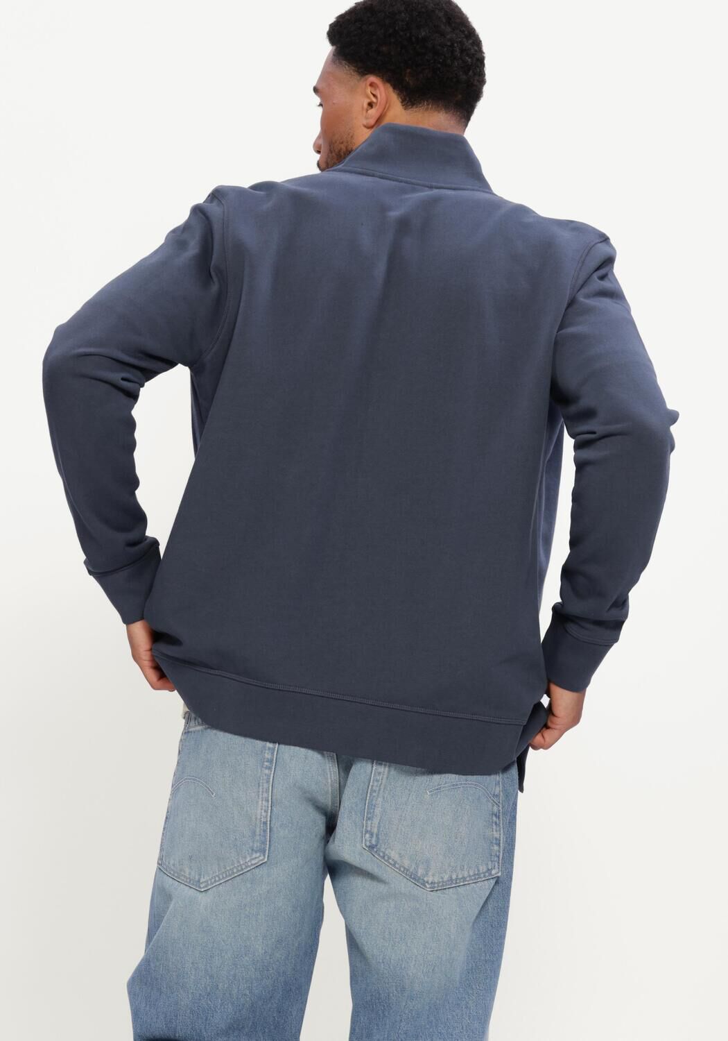 BOSS ORANGE Pull ZESTART Bleu fonc&eacute; - large