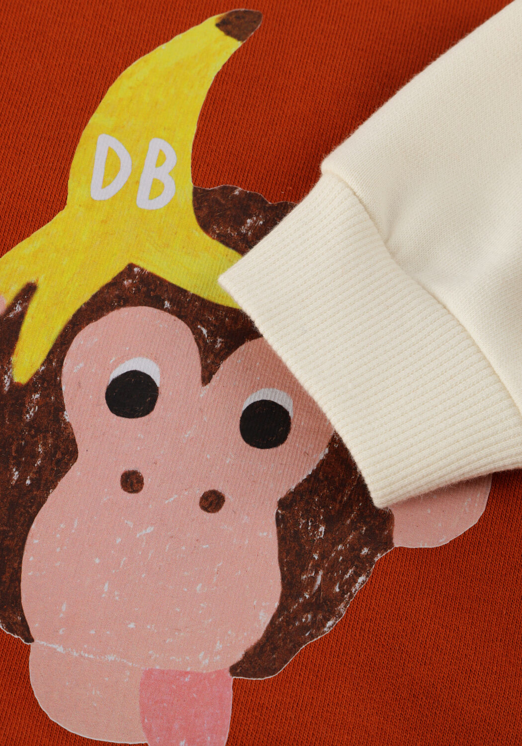 DAILY BRAT Pull FUNKY KONG SWEATER en marron - large