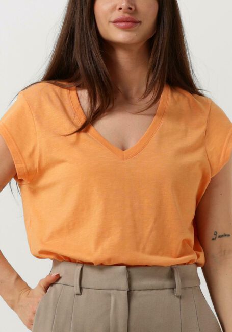 CC HEART T-shirt BASIC V-NECK T-SHIRT en orange - large