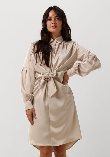 NEO NOIR Mini robe NIMA HEAVY SATIN DRESS en beige - large