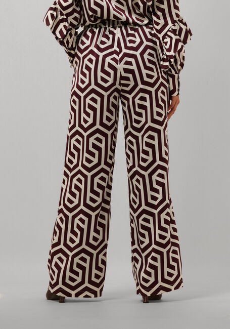 Bordeaux STUDIO AMAYA Wijde broek RYANNA - large