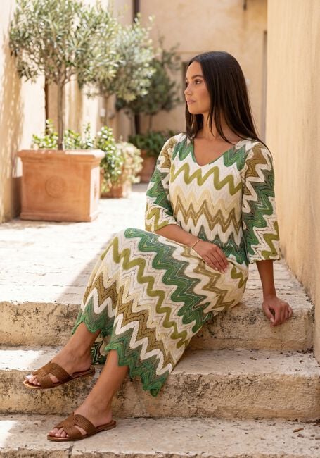 Groene ANA ALCAZAR Maxi jurk 041908-3833 - large