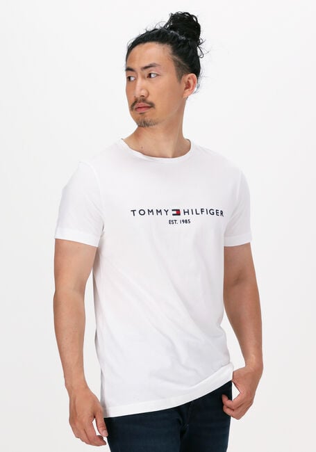 TOMMY HILFIGER T-shirt TOMMY LOGO TEE en blanc - large