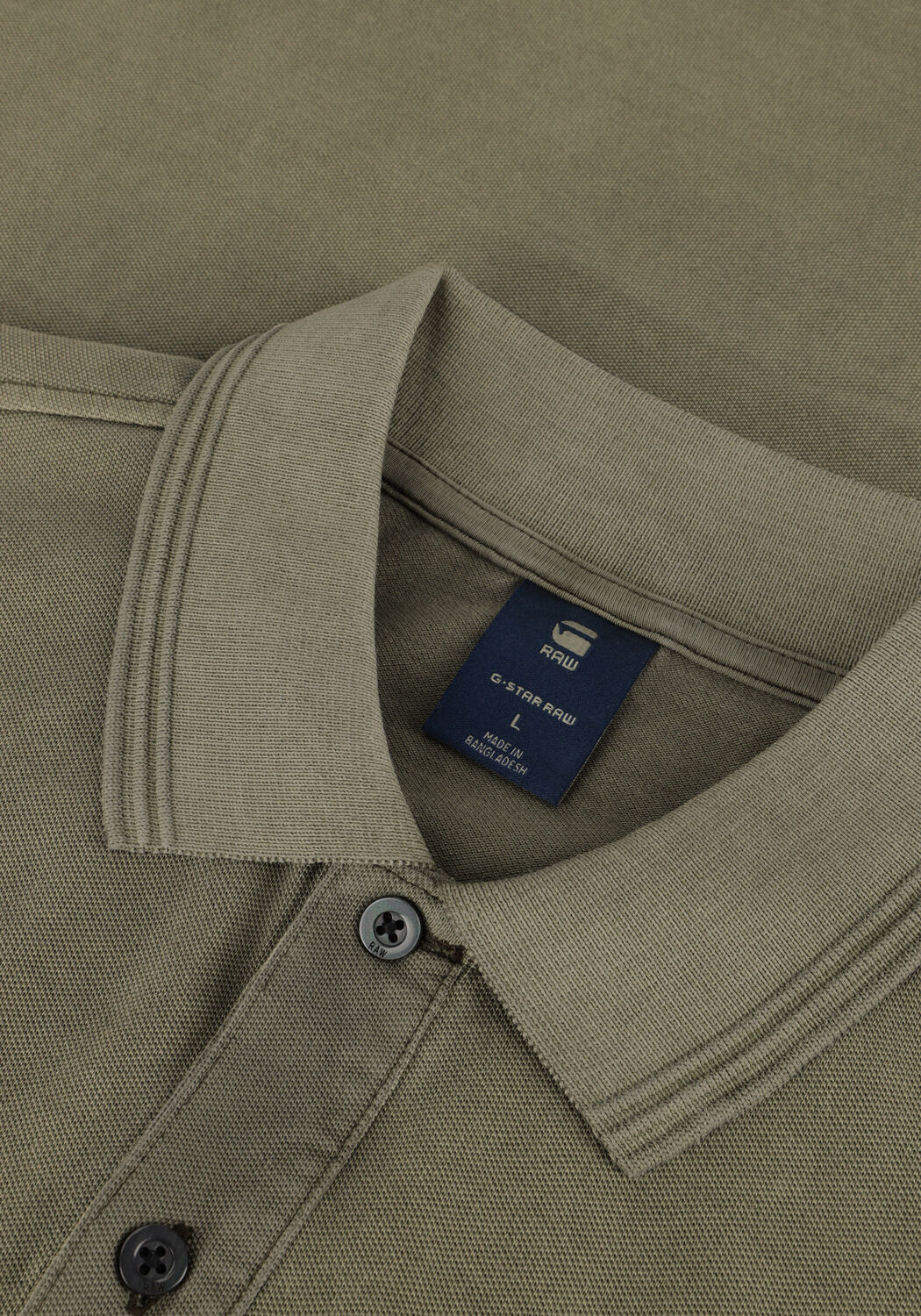 G-STAR RAW Polo DUNDA OVERDYED SLIM POLO S\S en vert - large