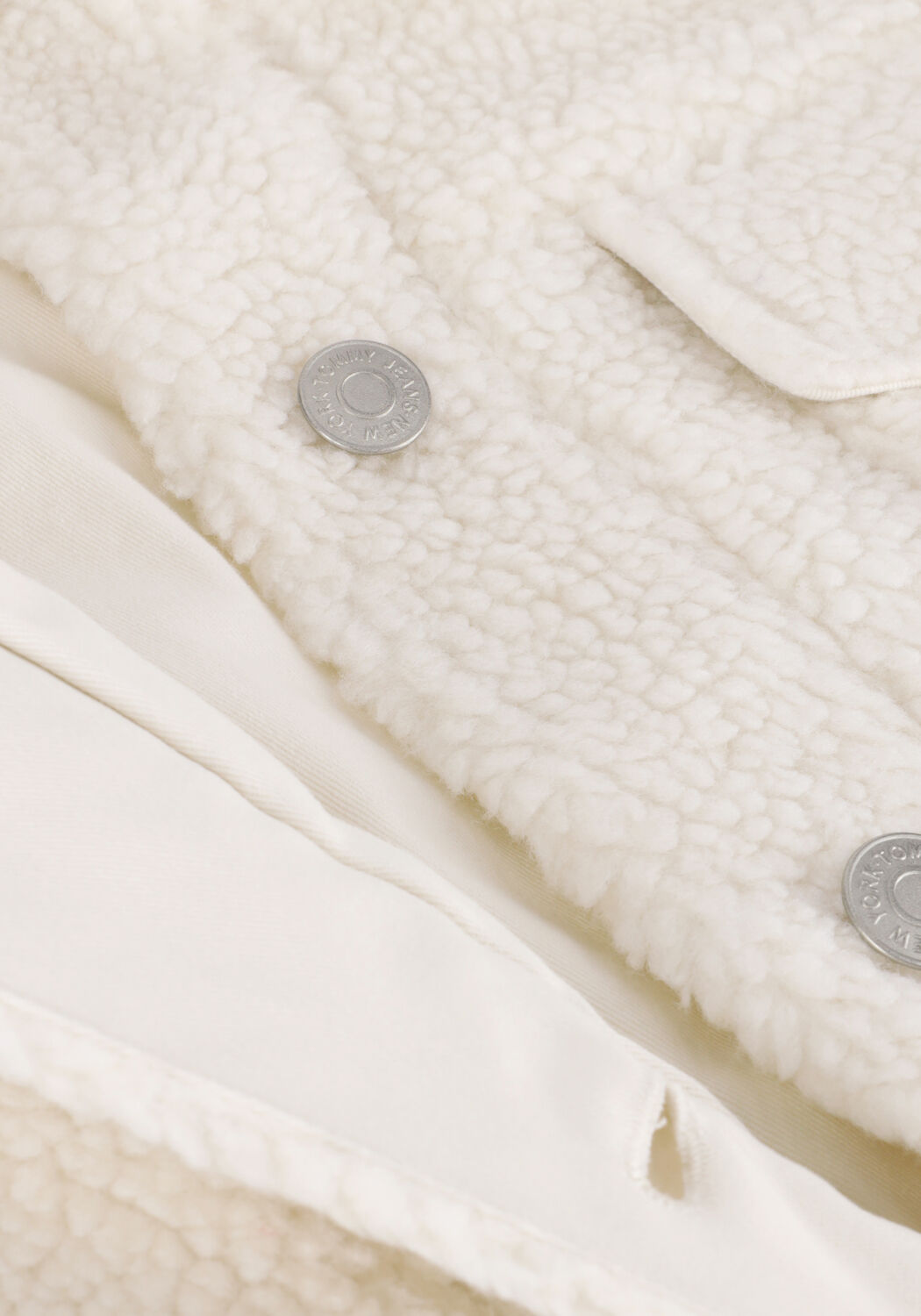 TOMMY JEANS Jack TJW SHERPA JACKET &Eacute;cru - large