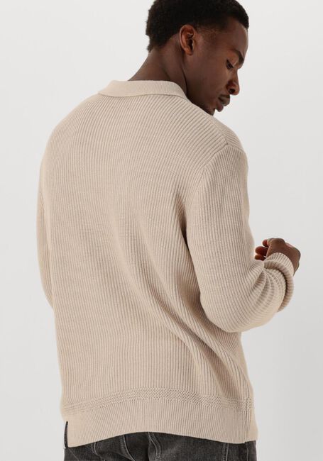 BUTCHER OF BLUE Pull GALWAY POLO LS en beige - large