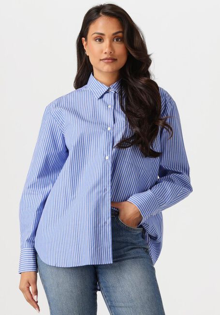 Blauwe TOMMY HILFIGER  ESS POPLIN EASY FIT SHIRT - large