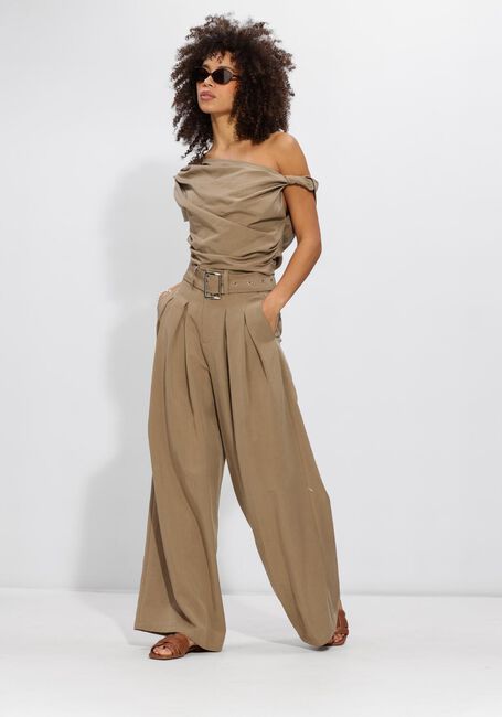 ELEH SS260099 Pantalons en taupe - large