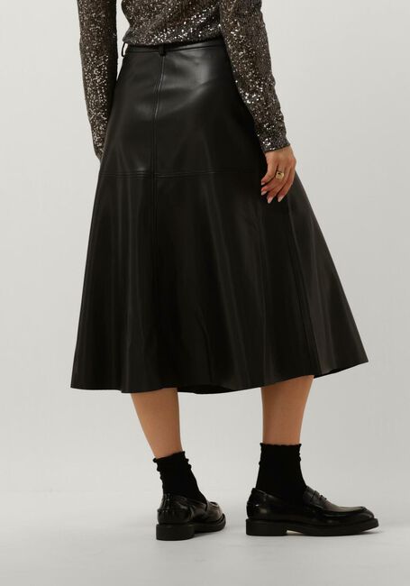 BRUUNS BAZAAR Jupe midi VEGANI IMMA SKIRT en noir - large