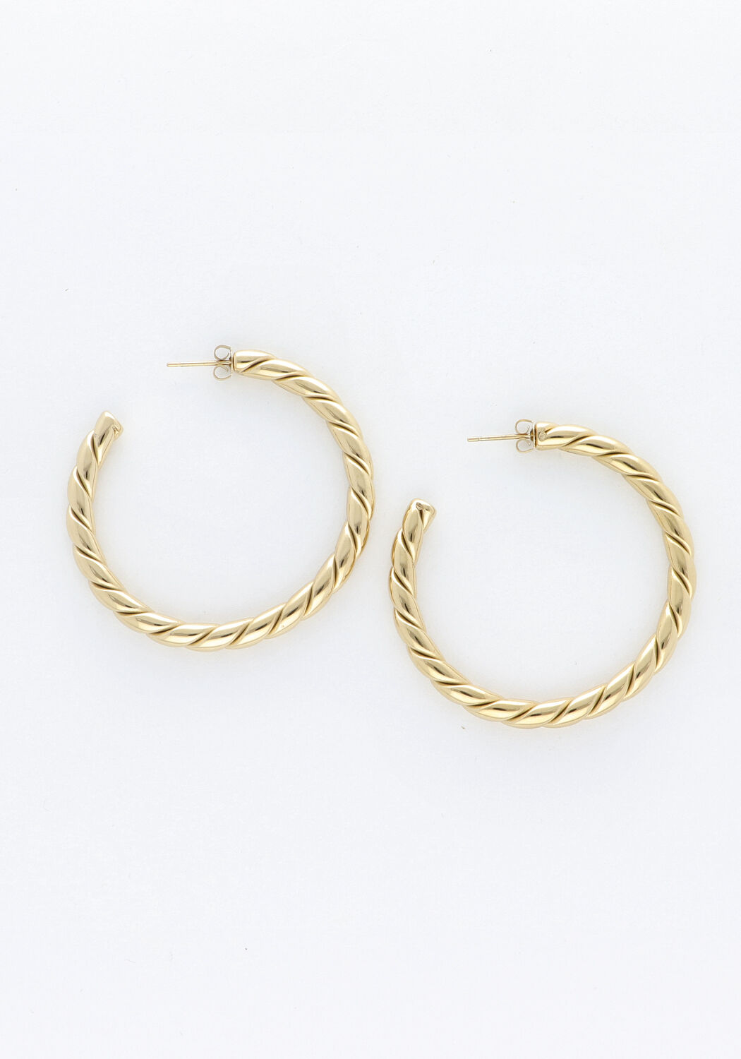 NOTRE-V Boucles d'oreilles X FLORINE - BAILAR HOOPS Dor&eacute;