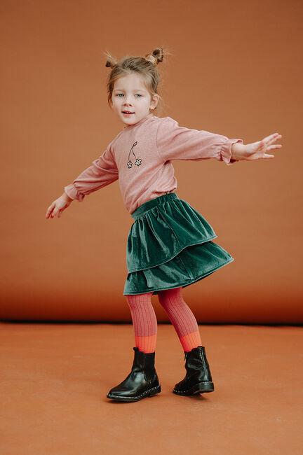 Groene Sproet & Sprout Minirok SKIRT VELVET - large