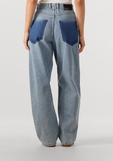 Blauwe HAUTE L'AMITIÉ Wide jeans FLIP WAIST POCKET TALL JEANS - large