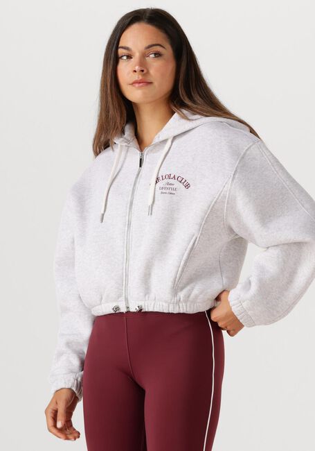 THE LOLA CLUB Chandail MAYA ZIP THROUGH HOODIE Gris clair - large