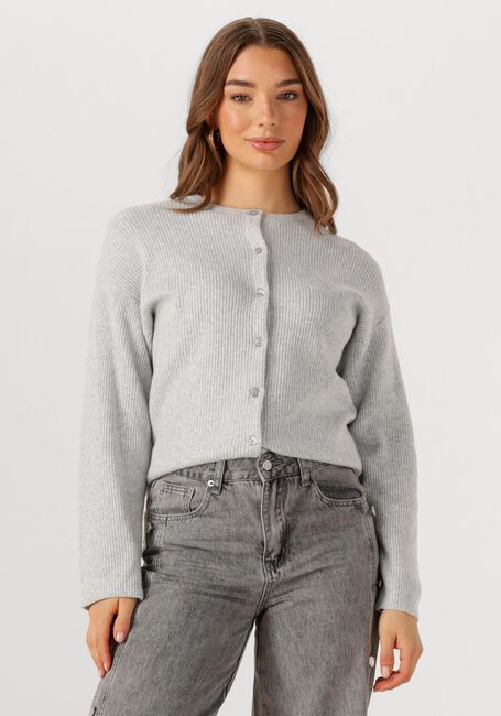 PENN & INK Gilet CARDIGAN W25B345 Gris clair - large