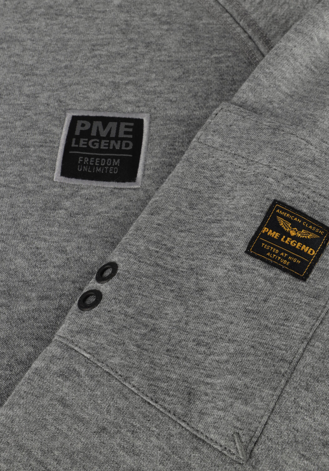 Grijze PME LEGEND Sweater CREWNECK SOFT FLEECE SWEAT - large