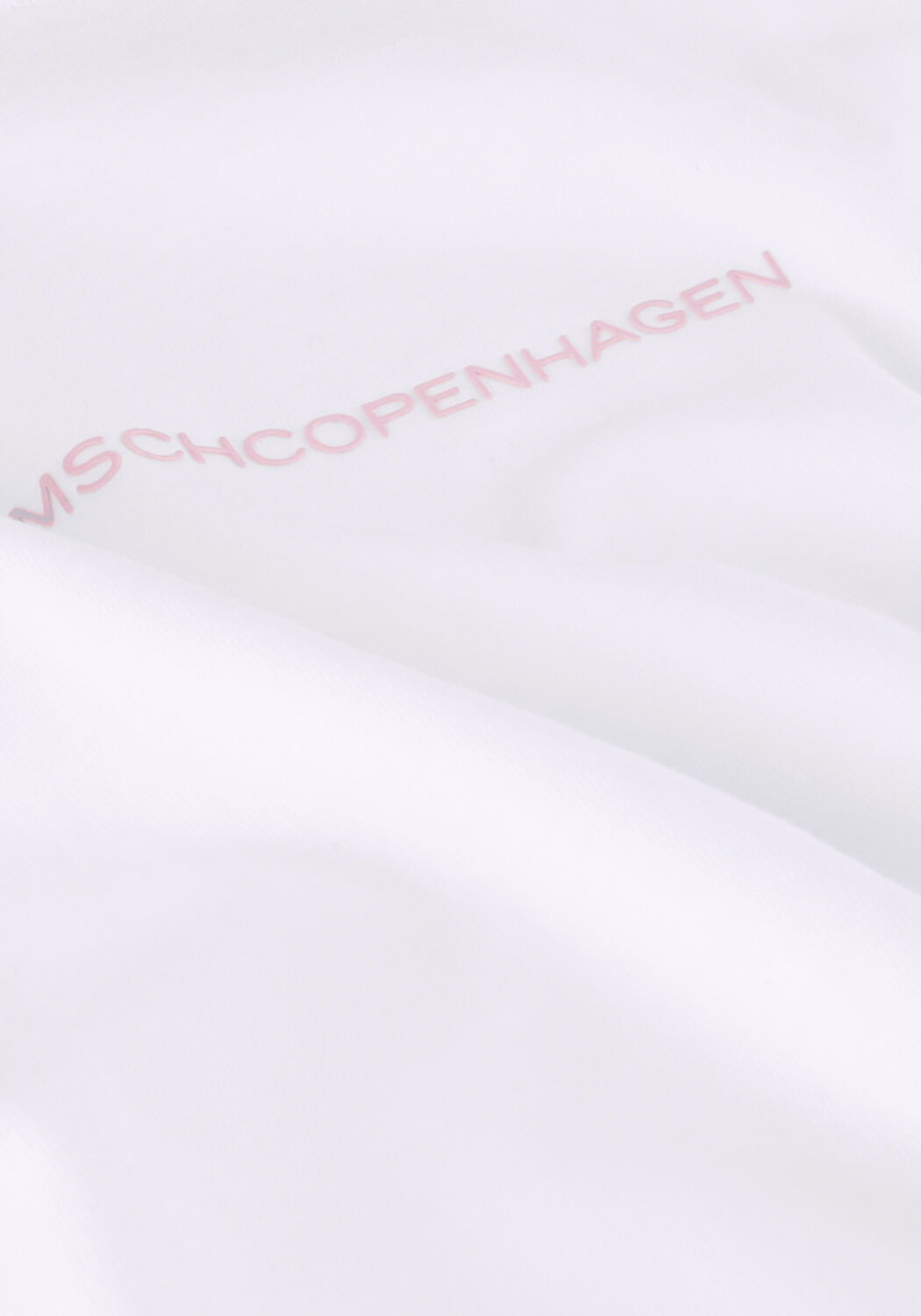 MSCH COPENHAGEN T-shirt TERINA ORGANIC SMALL LOGO TEE en blanc - large